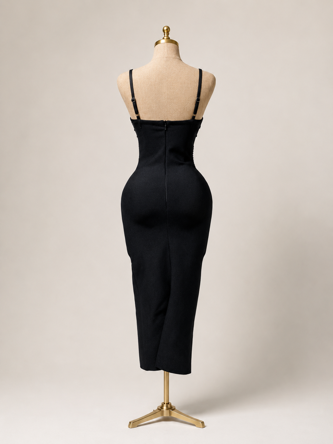 DARLING Sweetheart neckline with embellished detailing Black Maxi Dress