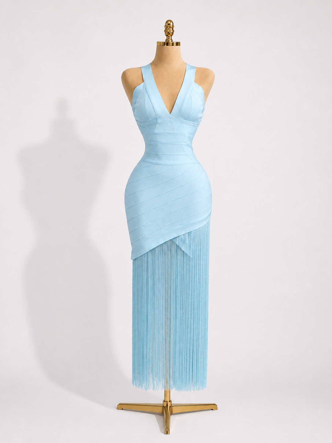 LOEWE Blue Maxi Tassel Bandage