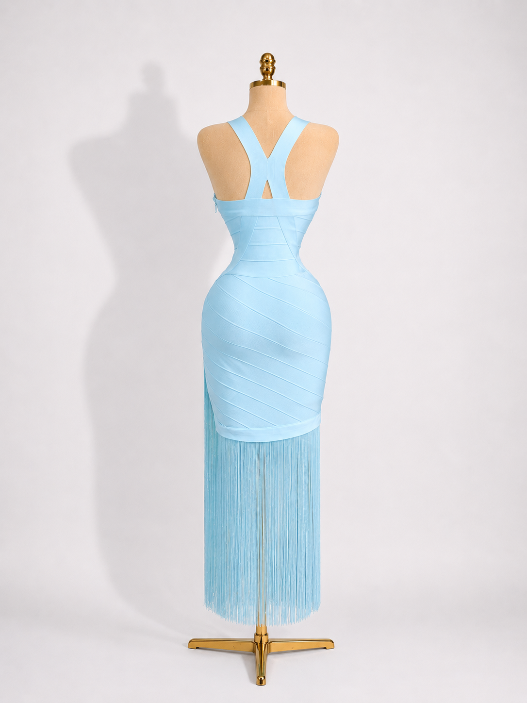 LOEWE Blue Maxi Tassel Bandage