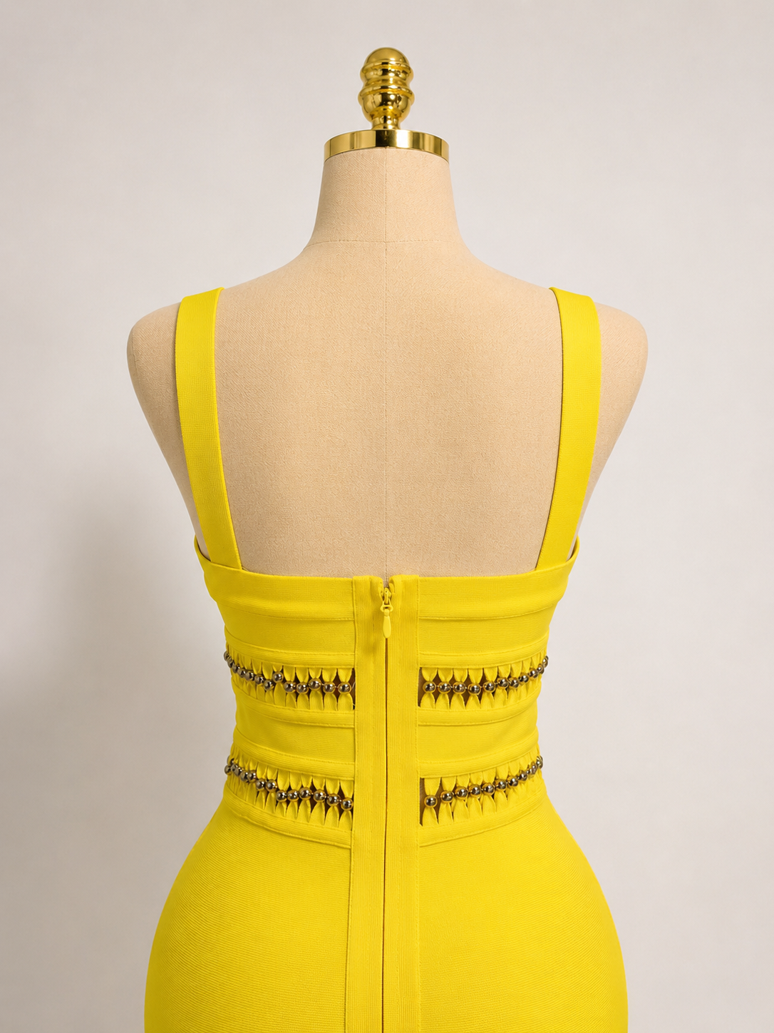 ALIÄ Yellow Maxi Tassel Bandage