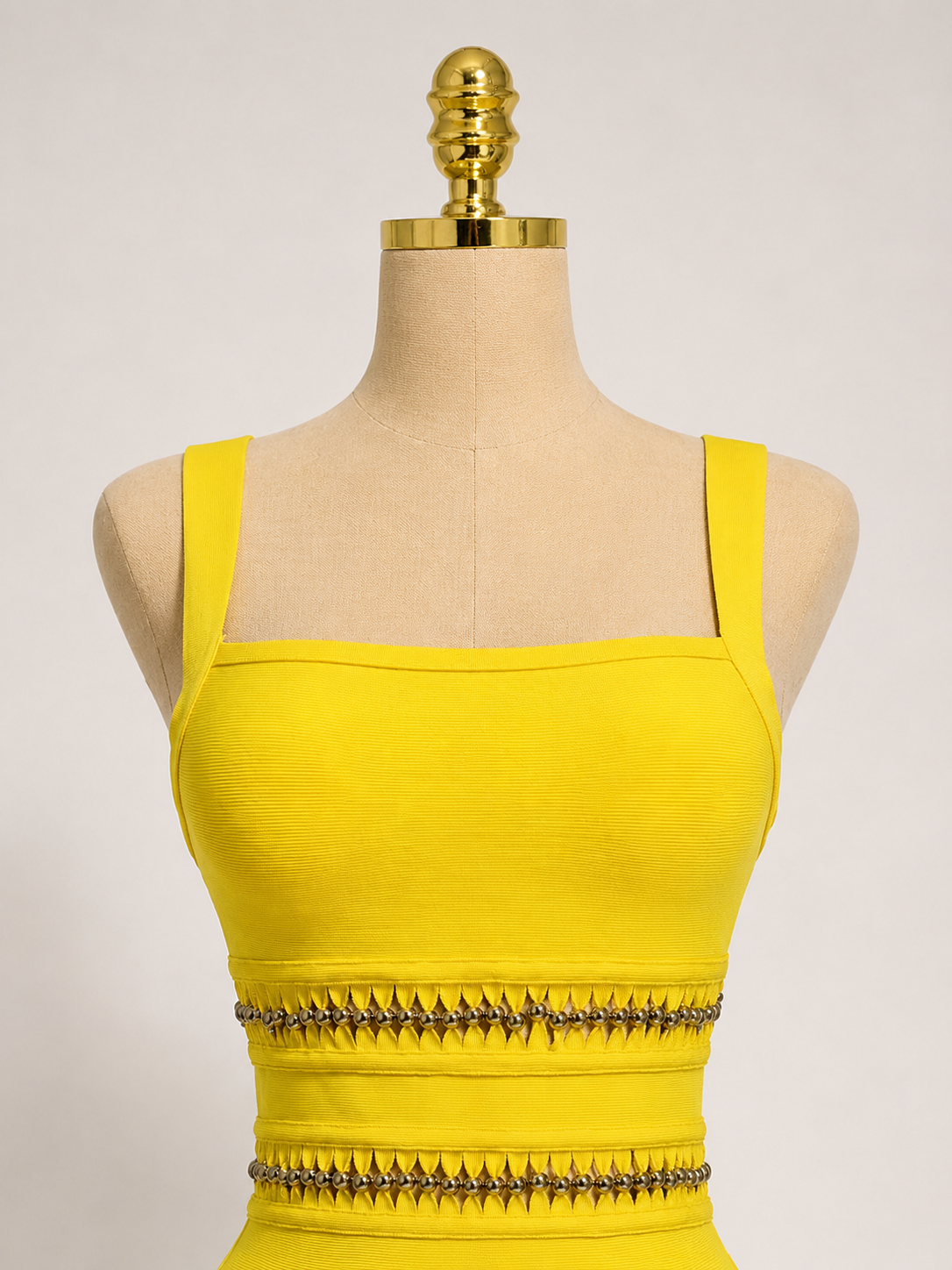 ALIÄ Yellow Maxi Tassel Bandage