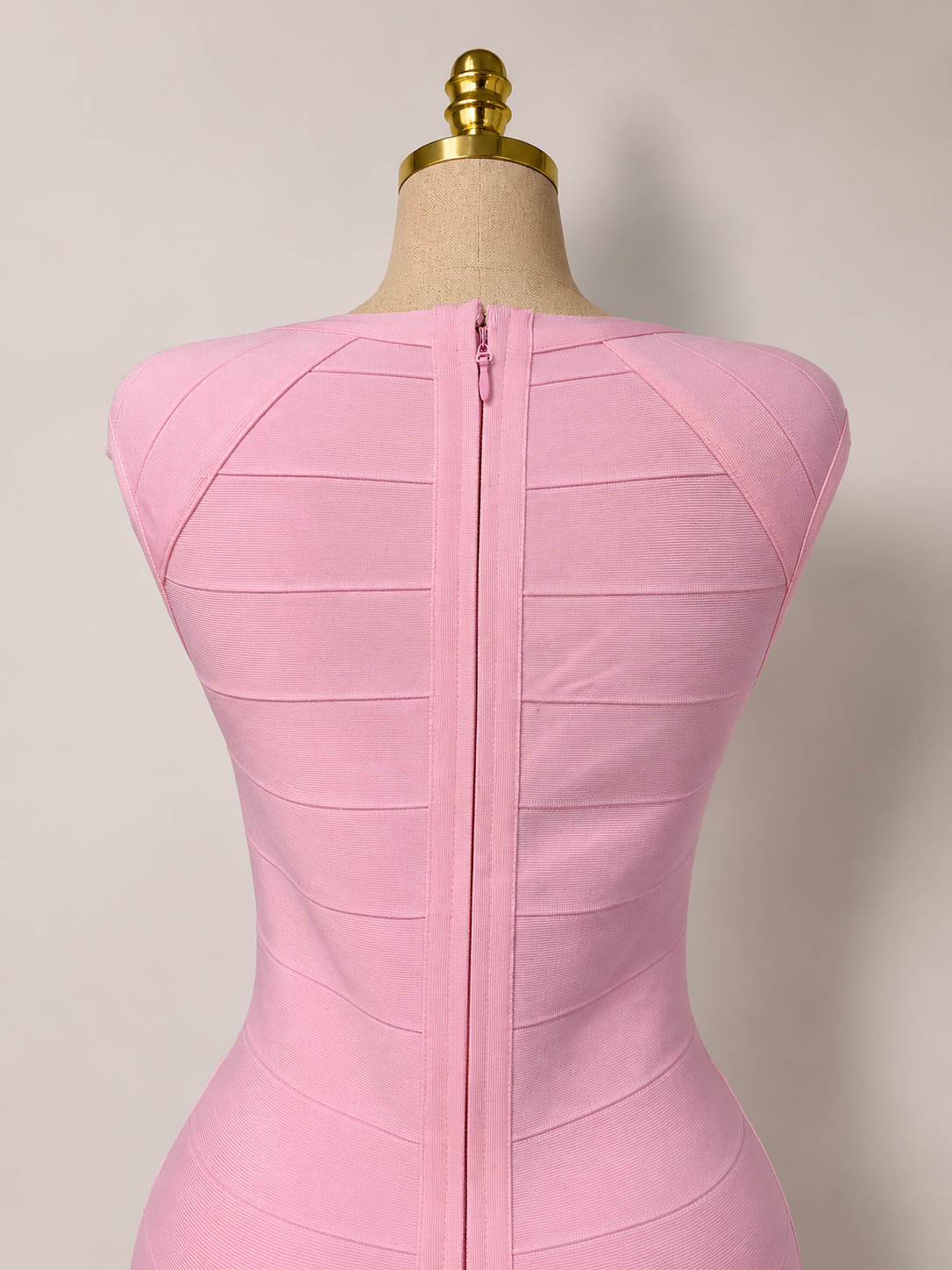 JAYLA Mini Bandage V Neck Dress pink